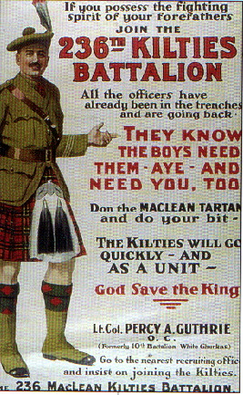 Maclean Kilties Poster